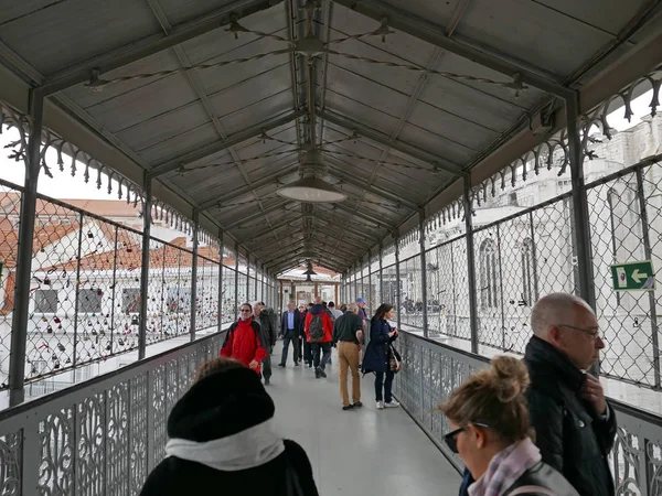 Santa Justa Lift Elevator Lisbon — Stock Photo, Image