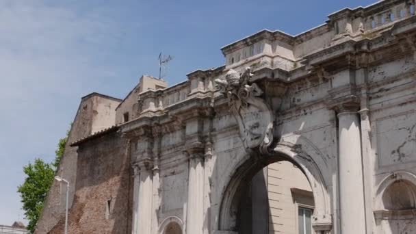 Porta Portese Antique Porte Ville Rome Italie — Video