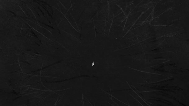 Siyah Beyaz Döngü Geçişi Durma Hareketinde — Stok video