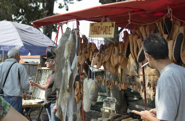 Mercado tradicional en Ohrid Macedonia del Norte — Foto de Stock