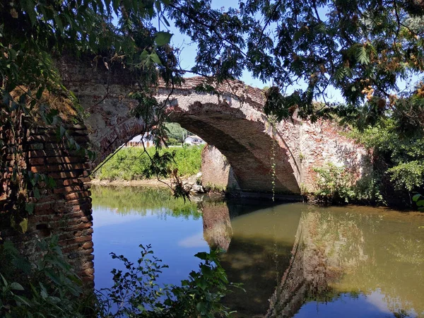 Αρχαία Γέφυρα Proh Στην Επαρχία Novara Ιταλία — Φωτογραφία Αρχείου