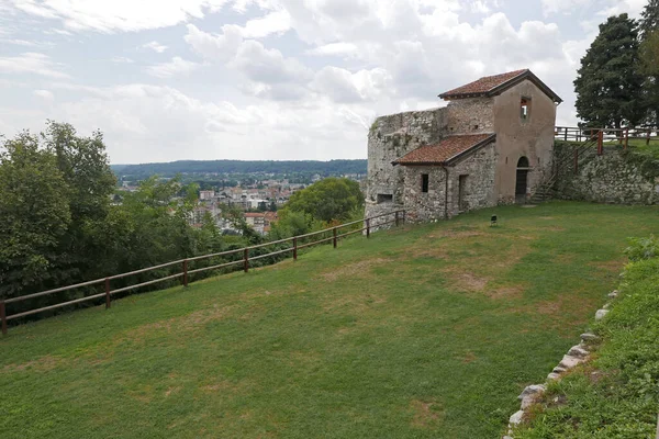 Rocca Arona Ερείπια Φρουρίου Στην Arona Ιταλία — Φωτογραφία Αρχείου