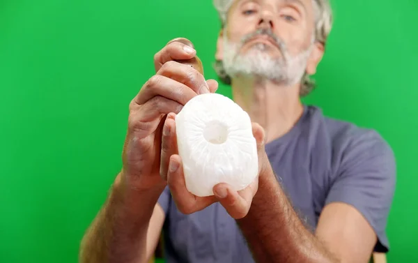 Hand Processing Stone Craftsman Work — Stock Photo, Image