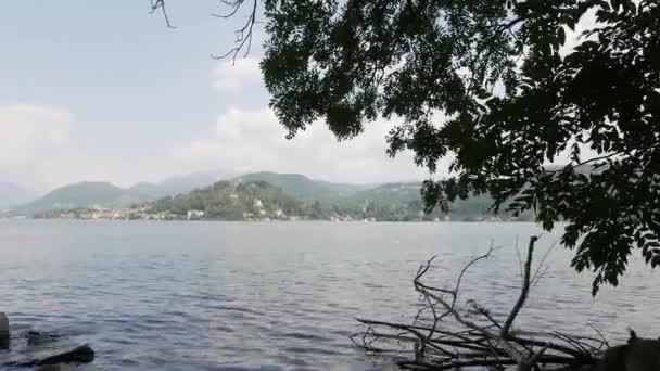 Insel San Giulio See Von Orta Piemont Italien — Stockvideo