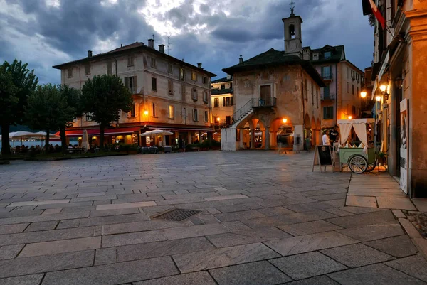 Orta Itálie Srpna 2020 Lidé Ulicích Starého Města Během Covid19 — Stock fotografie