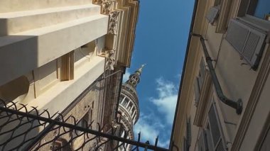 San Gaudenzio Bazilikası Neo-Classic dış görünüş, Novara, İtalya