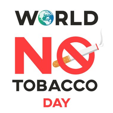 Dünya sigara günü metin arkaplanı yok, kampanya için tebrik kartı ya da poster sigara içmeyi bırak