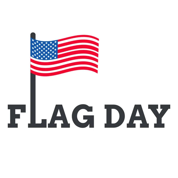 Dzień Flagi United States Wektor Flaga Białym Tle Lub Grafikę — Wektor stockowy