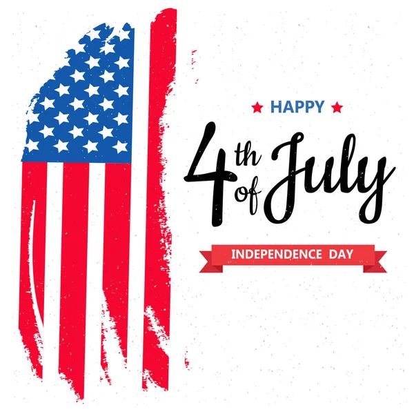 Mutlu bağımsızlık günü veya 4 Temmuz vektör arka plan veya afiş grafik