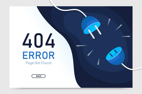 404 Chybová Stránka Nebyla Nalezena Vektor Grafickou Šablonou Návrhu Pro Royalty Free Stock Vektory