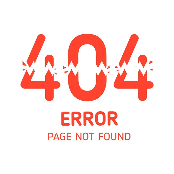 404 Chybstránka Nenalezena Bílou Šablonou Návrhu Pozadí Pro Grafiku Pozadí — Stockový vektor