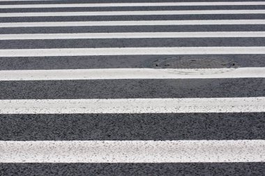 Zebra  a type of a road marking which designates the crosswalk. clipart