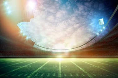 Amerikan Futbol Stadyumu 3D görüntüleme