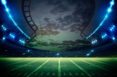 Amerikan Futbol Stadyumu 3D görüntüleme