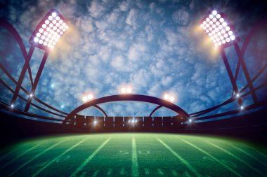 Amerikan Futbol Stadyumu 3D görüntüleme