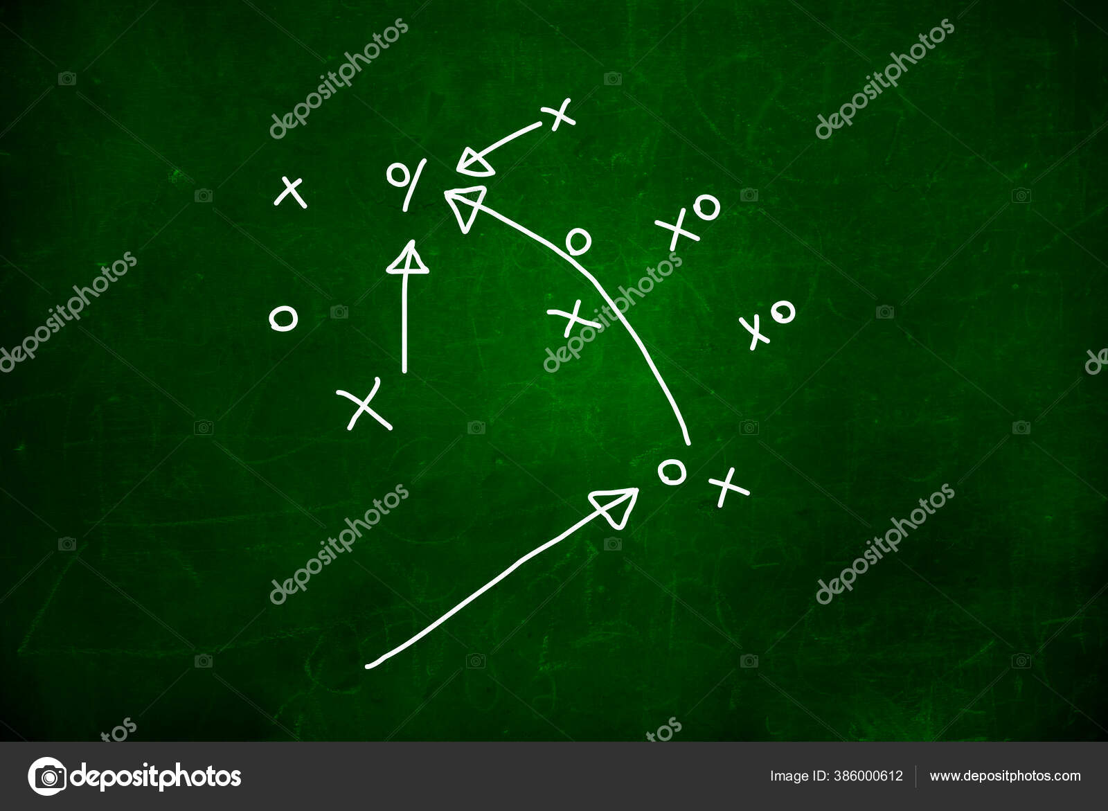 Football plays chalk Cut Out Stock Images & Pictures - Alamy