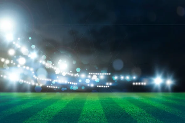 Lights Night Stadium Rendering — Stock Photo, Image