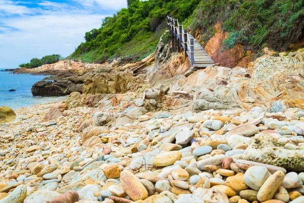 Mooie Rayong Kust Met Blauwe Hemel Khao Laem Koh Samet — Stockfoto