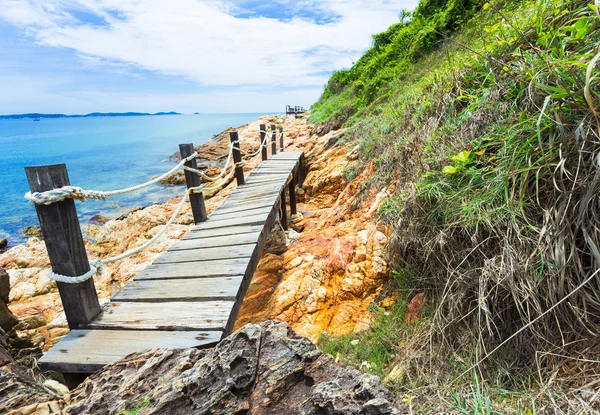 Mooie Rayong Kust Met Blauwe Hemel Khao Laem Koh Samet — Stockfoto