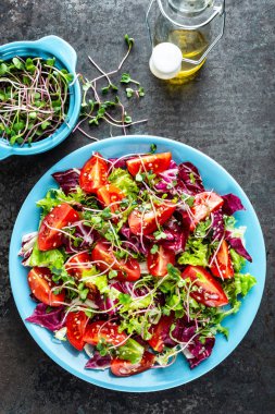 salata tabağı, karışık taze sebze, sağlıklı temiz gıda, diyet yemek