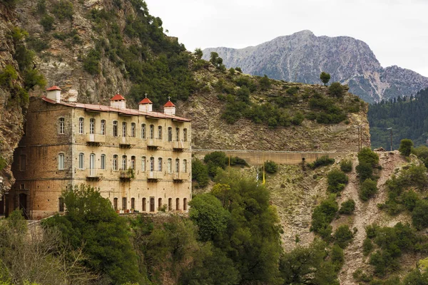 Monastero Proussos Vicino Alla Città Karpenisi Evrytania Grecia Monastero Proussos — Foto Stock