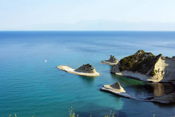 Cape Drastis Het Eiland Van Corfu Griekenland Het Het Noordelijkste — Stockfoto