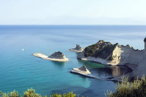 Cape Drastis Yunanistan Korfu Adası Kuzeydeki Nokta Corfu Island — Stok fotoğraf