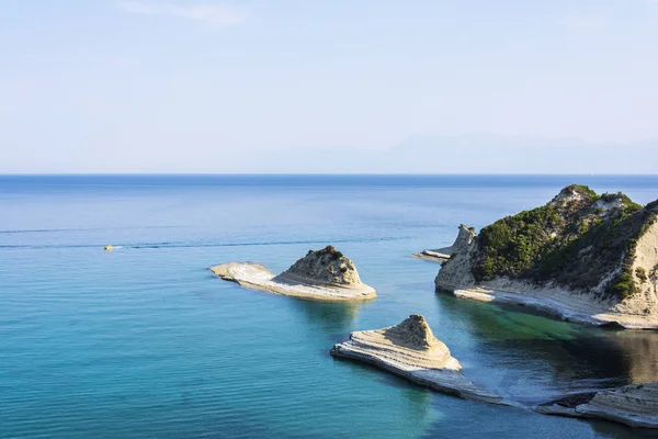 Cape Drastis Yunanistan Korfu Adası Kuzeydeki Nokta Corfu Island — Stok fotoğraf