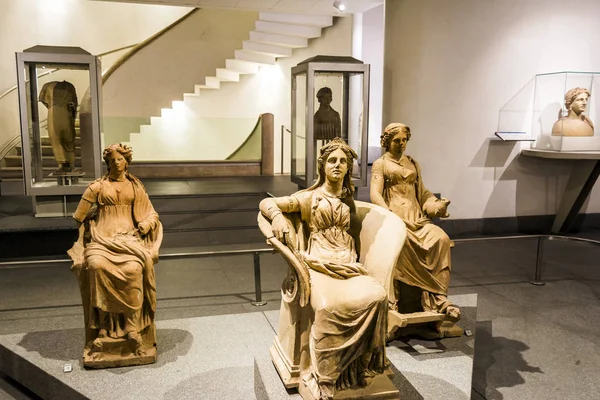 Rom Italien September 2017 Antike Frauenstatuen Diokletianischen Bädern Thermae Diokletiani — Stockfoto