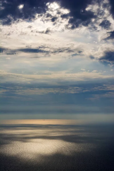 Céu Húmido Sobre Mar Jónico Grécia — Fotografia de Stock