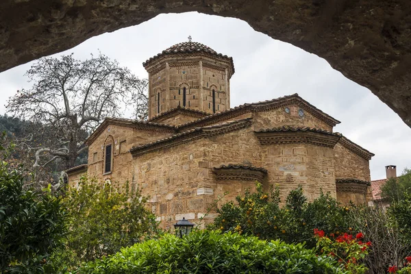 Manastır Loukous Kurtarıcı Metamorfoz Için Adanmış Kato Doliana Yer Alan — Stok fotoğraf