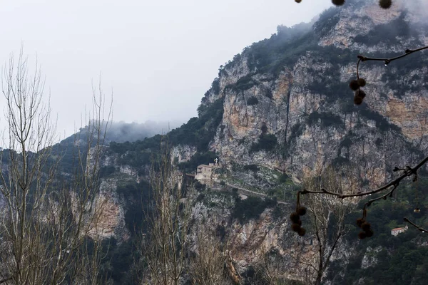 Moni Timiou Prodromou Old Monastery Mountains Arcadia Greece — Stock Photo, Image