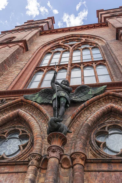 Vista da Igreja Friedrichswerder - Friedrichswerdersche Kirche - em Berlim, Alemanha . — Fotografia de Stock