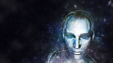 fütüristik dişi android