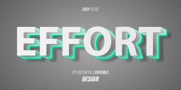 Editable Text Effect Modern Futuristic Fonts Soft Gray Colors Elegant — Stock Vector