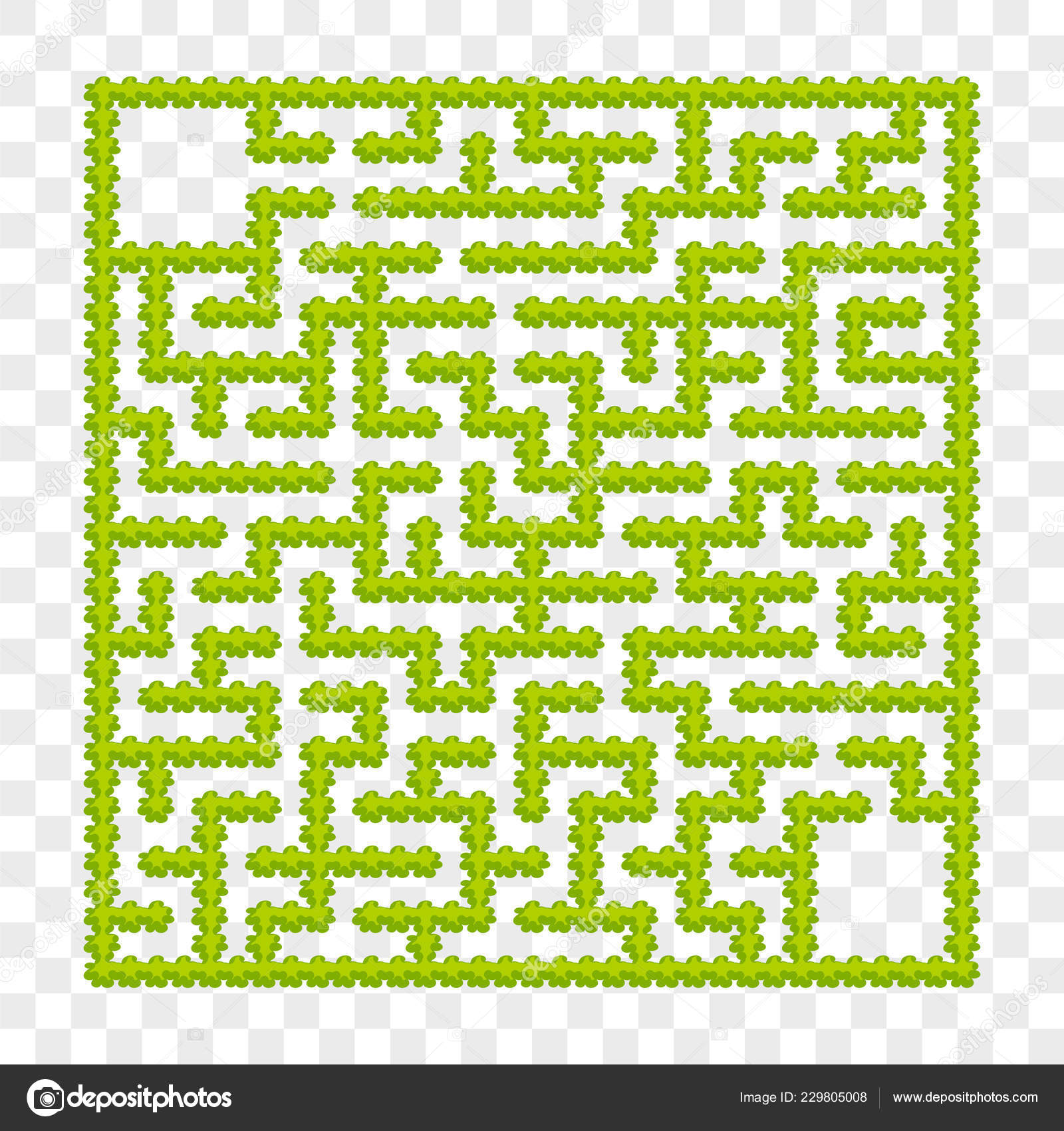 Quadratische Labyrinth Garten Straucher Spiel Fur Kinder Puzzle