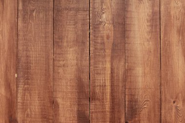 Kahverengi ahşap zemin, boş kopya alanı dikey boyalı tahtalar, ahşap doku, yüzey için masa üstü. Kırsal ya da kırsal tarzda tasarım için