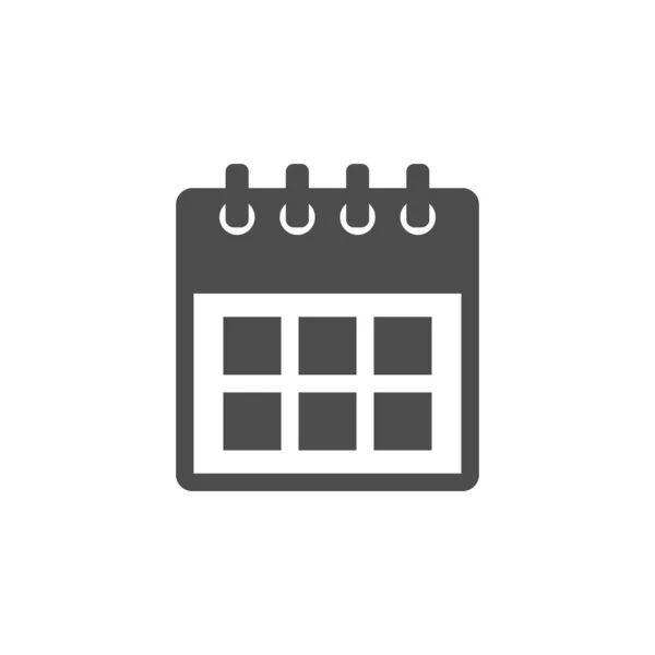 Порожній Календар Сторінки Нагадує Дизайн Плоскої Піктограми — стоковий вектор