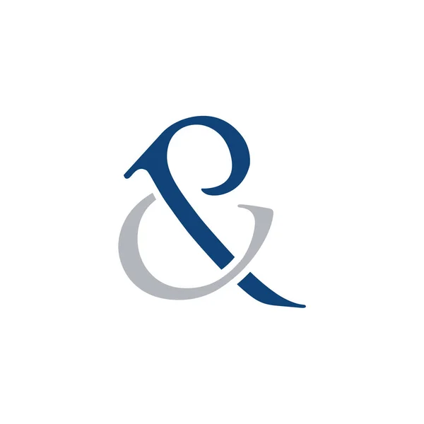 Lettera Alfabeto Iniziale Logo Design Elemento Modello — Vettoriale Stock