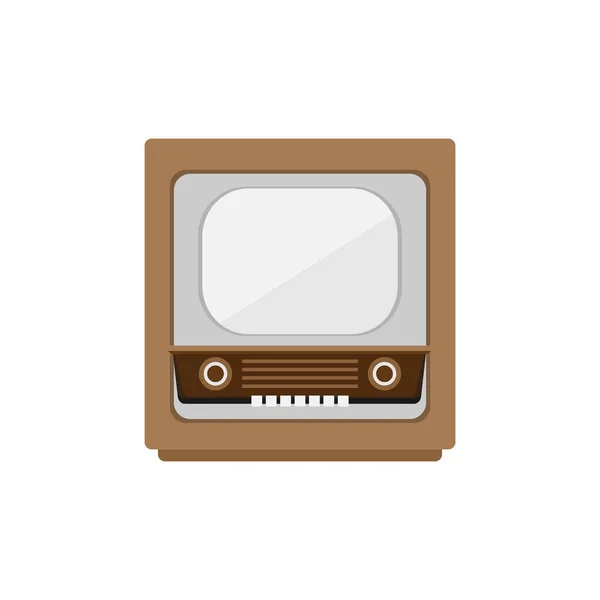복고풍의 오래된 빈티지 텔레비전 디자인 — 스톡 벡터