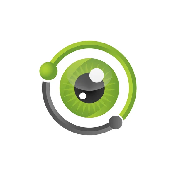 Μάτια Υπόδειγμα Διανυσματικού Προτύπου Κύκλος Όραμα Λογότυπο — Διανυσματικό Αρχείο
