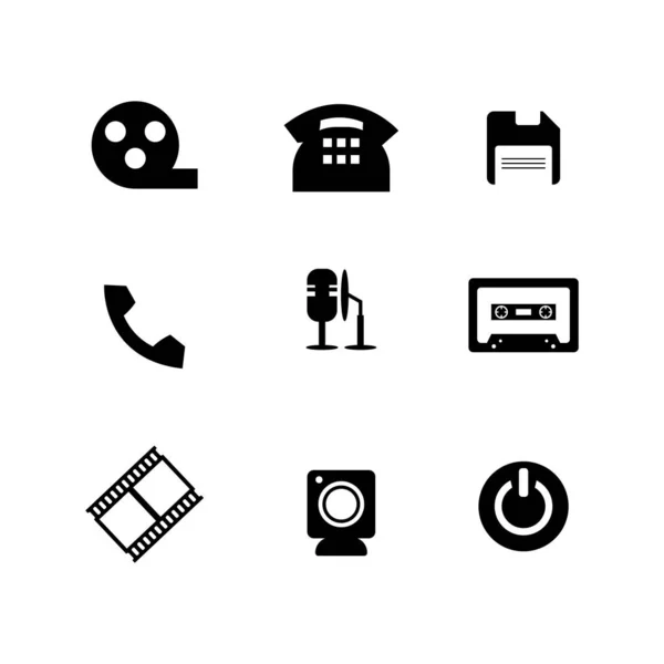 Imagen de diseño vectorial icono multimedia — Vector de stock