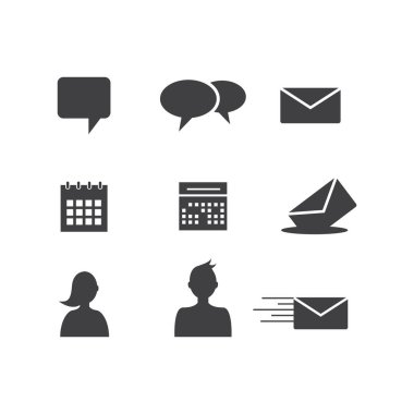 web tasarımı için web sitesi öğesi simgeleri