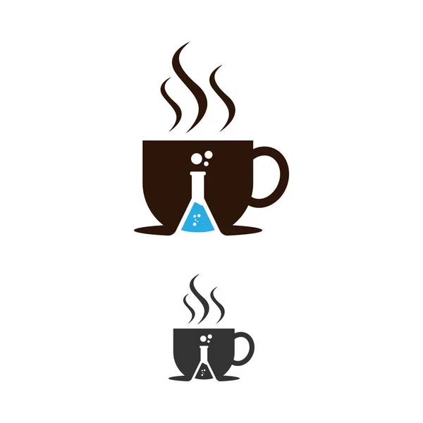 Coffee labs negative space image logo vector — Stock Photo, Image