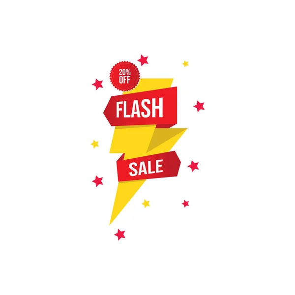 Modèle de bannière de vente flash image vectorielle de vente flash — Image vectorielle