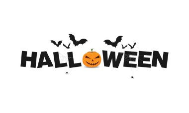 Cadılar bayramı metin harfleri ya da etiket vektör resmi