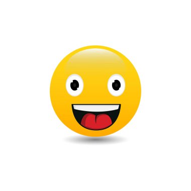 Emoji sarı gülen yüz vektör görüntüsü