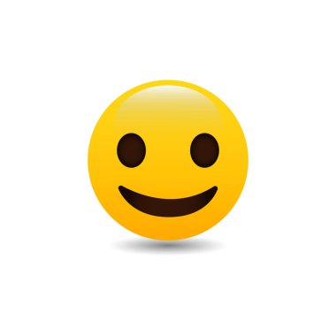Emoji sarı gülen yüz vektör görüntüsü