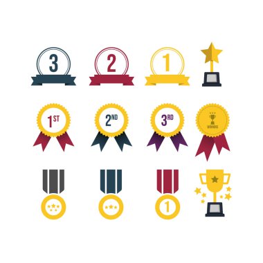 Vektör ödülü unsurları. Vektör bilgi simgeleri vektörü