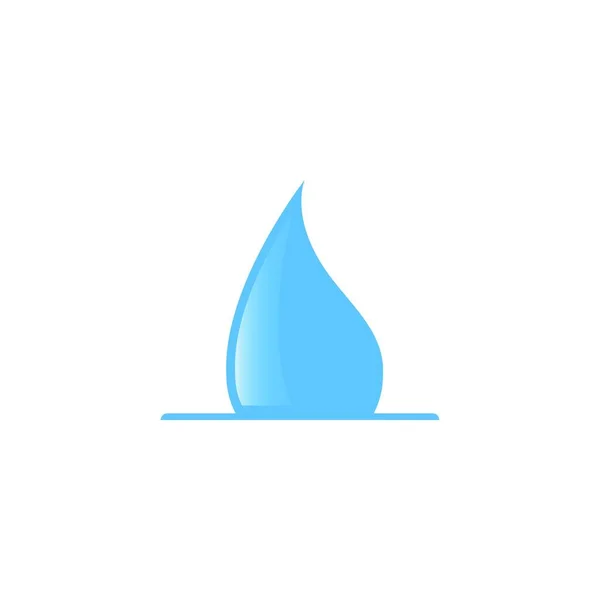 Modrá Barva Kapičky Logo Symbol Vektor Design Iluze Izolované Bílém — Stockový vektor